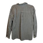 Duluth Shirt Women's Size XL Cotton Poplin Long Sleeve Shirt Plaid Black White Photo 1