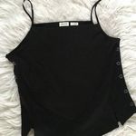 Anthropologie new meadow rue by  anthro black button tank top size XL Photo 0