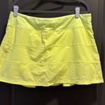 Lululemon Neon Yellow Pace Rival Skirt Photo 0