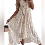 Cupshe  Cream Lace Dress Photo 0