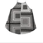 BCX  Black & White Paisley Cami Tank Top Photo 2