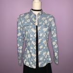 Forever 21 Floral Chambray Top Photo 2