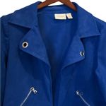 Chico's  total blue‎ Velvet Blazer Jacket 1 Womens Photo 1