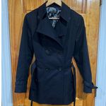 Brooks Brothers Womens  Black Fall Belted Double Breasted Pea Coat Size 4 Photo 1