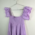 Emin & Paul Lavender Ruffle Strap Maxi Dress Purple Photo 3