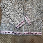 BNCI Plush Faux Fur Jacket SZ M Hooded Country Southwest Navajo Western Cozy Tan Size M Photo 11