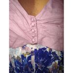 Free People New S Womens NWT Alice Vested Dress Floral Ivory Combo $148 Purple Photo 9