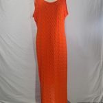 Apt. 9  Crochet Tank Floor Length Tangerine Orange Maxi Dress Size XL NWT Photo 2
