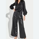Generation Love NWT Genesis Vegan Wide Leg Trousers Black Sz 8 $307 Photo 1