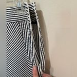 Sandro  Blue & White Striped Seersucker Mini Skirt Women's Size 4 100% Cotton‎ Photo 3
