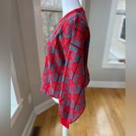 Vintage 70’s Aspen Ski Red Blue Intarsia Pattern Crewneck Sweater Sz XL Photo 1