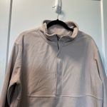 Avalanche Women's Half Zip Tan Neutral Textured Fleece Pullover Sweatshirt XL Photo 1