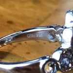 Natural Tanzanite Sterling Silver Ring Size 6 Purple Photo 4