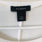 Halogen small basic stretch white comfy long sleeve top Photo 2