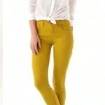 Habitual NWT  Almas Zip Skinny Jean Tapestry Yellow Mustard Slim Jeans Sz 26 Photo 4