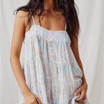 Free People Intimately Crush and Blush Spaghetti Strap Romper Pastel Size Large Photo 0