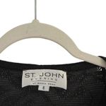 St. John Evening Black Sheer Cardigan Jacket Witchy Whimsigoth FLAW Womens 6 Photo 3