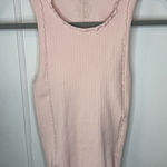 Free People New NWT  Light Pink Ribbed Tank Top Photo 0