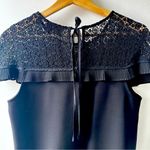 Sugar Lips  Black Lace Dress Medium mini ruffle vintage Y2K LBD sexy cute flirty Photo 4