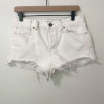 Free People Logan Denim Shorts in Optic White size 29 Photo 1