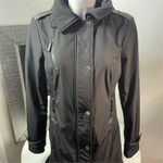 Michael Kors COPY -  Women's Black Hooded Trench Coat Size S Long Sleeve Photo 2