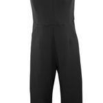 Nookie  Divine Jumpsuit Black Sleeveless Split Wide Leg Overalls Jumpsuit Size M Photo 0