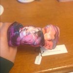 Anthropologie  Katchel Sunset Pink Tie Dye Knotted Headband New With Tags Photo 2