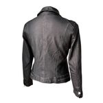 CAbi Black Leather Jacket With Contrast Top Stitching (runs very small) Photo 6
