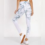 Varley Women’s Performance Windsor Tight Teal Marble Leggings Size XXS Photo 1