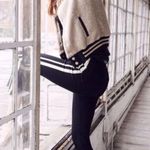 Mother Inside crop step fray guilty racer black with white stripe jeans sz 29 Photo 15