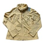 Lole Lolé Yellow Embroidered Zip Up Jacket L Photo 0