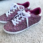 Kate Spade Ace Sparkling Glitter Sneakers Pink Multi Like New Low top Size 8.5 Photo 3