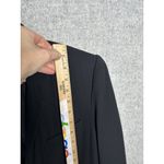 L'Agence  Womens Blazer Size 6 Black One Button Lined Relaxed Solid Pockets Work Photo 10