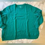 Hanes New EcoSmart Kelly Green Crewneck Sweatshirt 5X Cotton Blend Pullover Photo 2