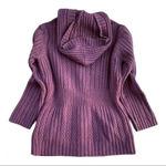 Calvin Klein plum purple knitted hooded sweater XS Photo 1