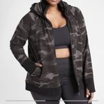 Athleta ‎ Black Camo Triumph Printed Hooded Jacket Photo 0