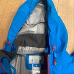 Columbia Super cool  Colorful Blue and Orange Rain Jacket 🦋 Photo 6