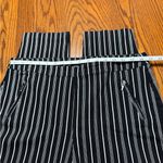 Soho  Apparel Black And White Striped Pull On Ankle Pants Size 1X Photo 8