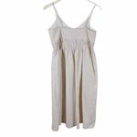 Line and Dot Ryline Poplin Sundress Small Beige White Stripe NWT Photo 3