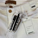 Judy Blue  Distressed White Jean Shorts High Waist Rigid Magic Size XL NEW Photo 3