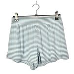 Aerie Blue & White Stripe Soft Pajama Shorts XS Photo 0