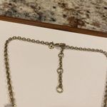 J.Crew Women’s Signed  Gold Tone / Rhinestone Costume Necklace Neon Orange Photo 2