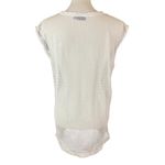 Kate Spade  Saturday White Mesh Sleeveless Tunic Dress XS Minimalist Resort Photo 1