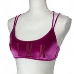 PINK - Victoria's Secret PINK Victoria’s Secret Logo Velvet Bikini Top Photo 1