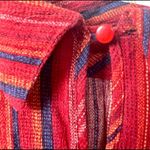 Monteau red striped collared sleeveless top Photo 9