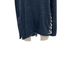 Generation Love  Sweatshirt Top Long‎ Sleeve Rope Lace-Up Navy Blue Size Medium Photo 3