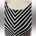 Banana Republic  Black and White Stripe Sleeveless Chevron Chevron Top Size 12 Photo 1