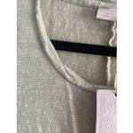 St Tropez West Womens Small Tan Linen Sleeveless Blouse Tank NEW Clean Girl Lux Brown Photo 4