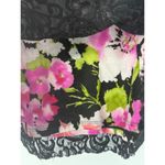 Free People  Black Lace Floral Mini Skirt S Coquette Cottagecore Whimsygoth Y2K Photo 3