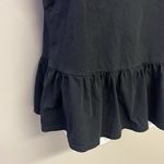 Kate Spade Black and Cream Peplum Tank Shell with Keyhole and Back Bow- Medium Photo 4